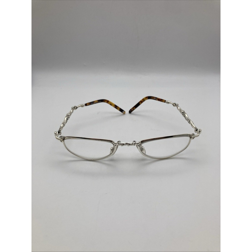 VTG Brighton Wilde SR017 Folding Reading Glasses Silver Half Rim Tortoise 2.0
